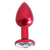 Kiotos Plug Bijou Anal Alu Gem Light 6 x 2.8 cm Rouge